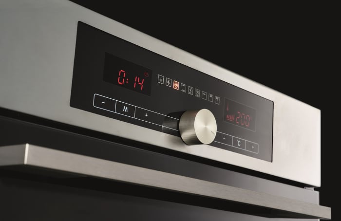 Cuptor electric Pyramis 732240 CKLED Inox – 9 funcții, clasa A, volum 73L, buton rotativ central, Soft Close, timer digital, indicator căldură reziduală, Turbo Fan, finisaj inox antiamprentă și sticlă [2]