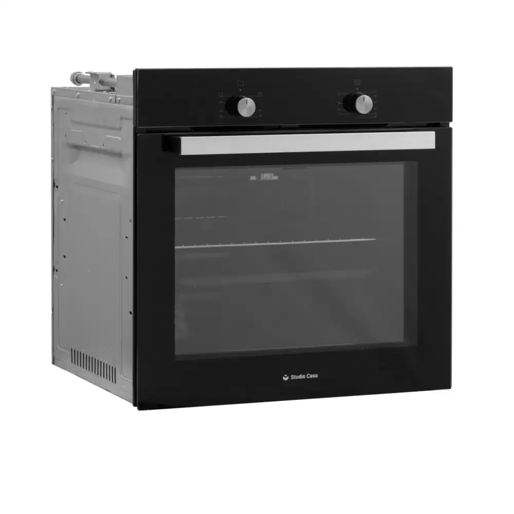 Cuptor gaz incorporabil Studio Casa Lara FG60Nero, Termostat, Timer mecanic, 56 l, Grill gaz, Clasa energetica A, Sticla neagra [2]