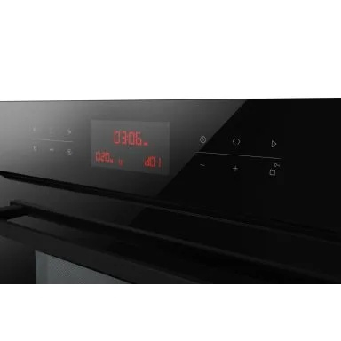 Cuptor incorporabil Amica, X-type, compact, cu microunde, 44L, 5 trepte de putere, 13 programe, child lock, display LED, grill, convectie, negru [2]