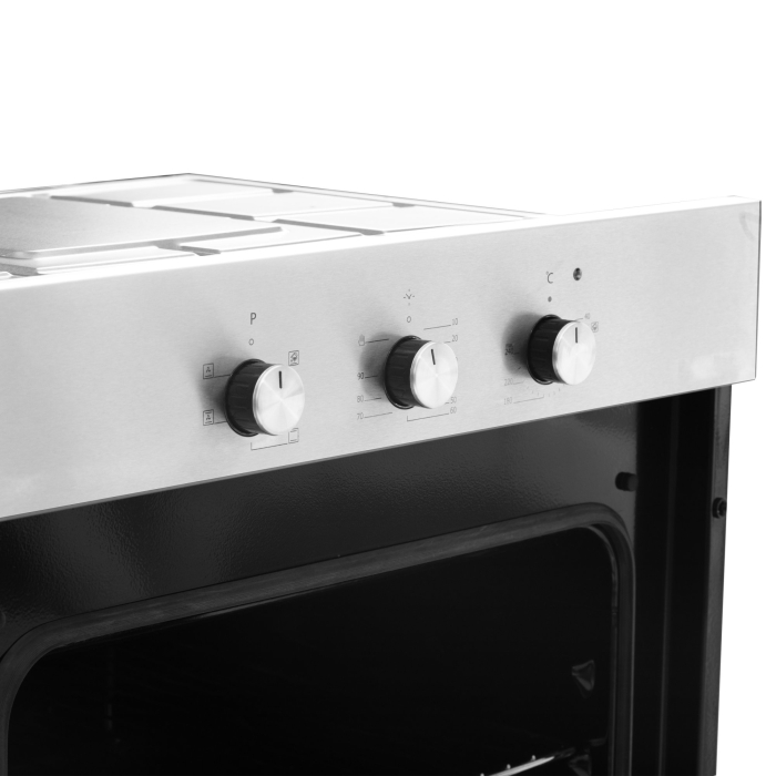 Cuptor incorporabil electric, 5 functii, 3 butoane, timer mecanic, 56L, sticla dubla, ventilator de racire, Inox [3]