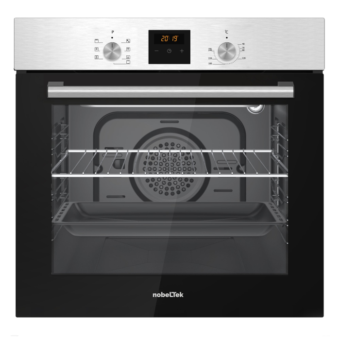 Cuptor incorporabil electric, 7 functii, timer digital, 60L, sticla dubla, ventilator de racire, Inox [1]