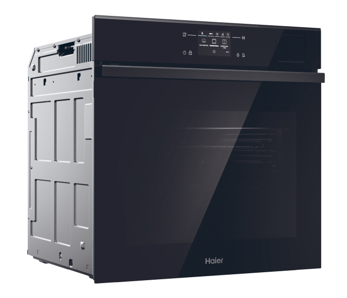 Cuptor incorporabil Haier, 78 l, Autocuratare pirolitica, Clasa A++, Wifi, Camera, Softclose&Softopen da, Click&Clean, Design ID S6,, Negru [4]