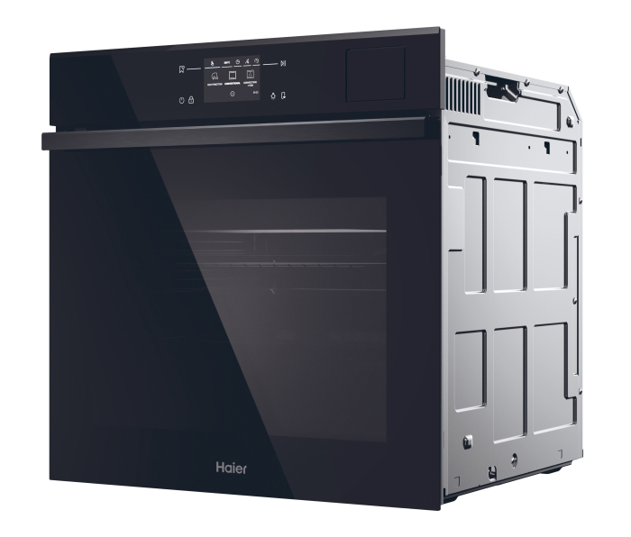 Cuptor incorporabil Haier, 78 l, Autocuratare pirolitica, Clasa A++, Wifi, Camera, Softclose&Softopen da, Click&Clean, Design ID S6,, Negru [3]