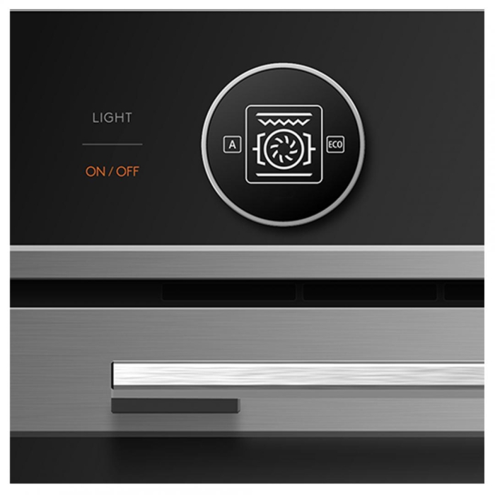 Cuptor incorporabil HEINNER HBO-M7210GCDRC-GIX, electric, 72L, clasa A+, 10 funcții, autocurățare catalitică, panou Touch, funcție Pizza, Grill, ventilare, blocare copii, inox [3]