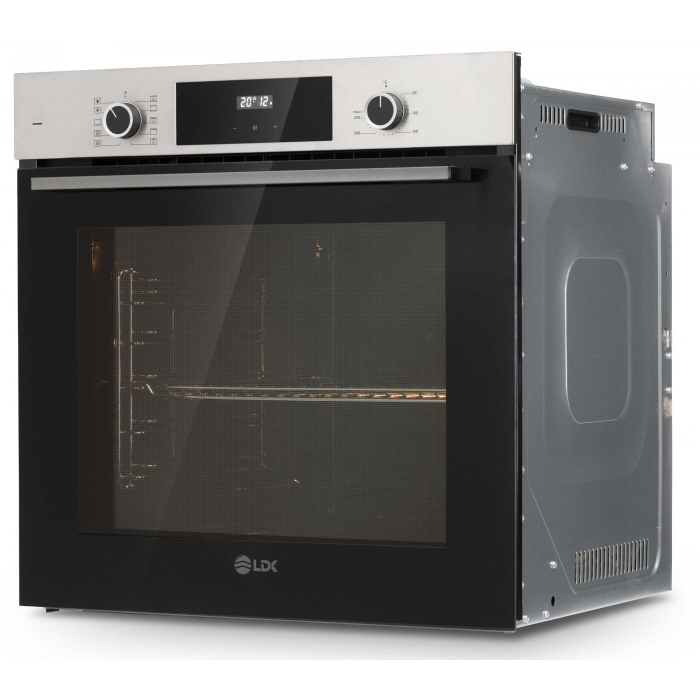 Cuptor incorporabil LDK 1073DBKIX, Clasa A, Capacitate 73 l, 10 functii, Grill, Dezghetare, Timer, Iluminare cuptor, Negru/Inox [2]