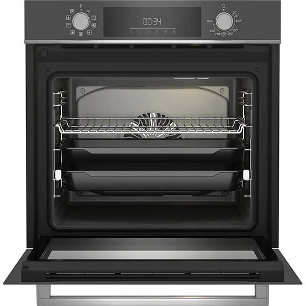 Cuptor incorporabil multifunctional Beko, 72l, Clasa A+, 9 functii de gatire, AEROperfect, 3D Cooking, LED display, autocuratare catalitica, functie curatare SteamShine, Sticla Zara Grey [2]