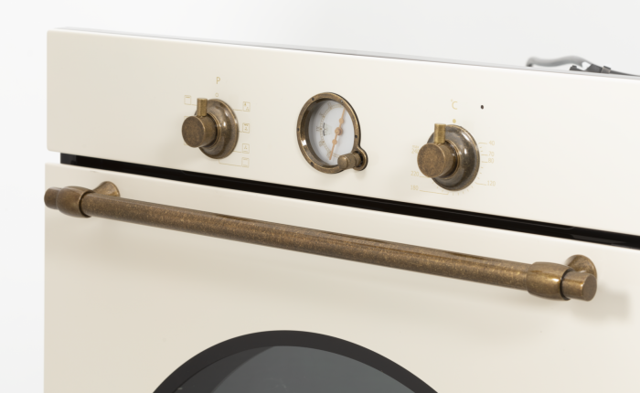 Cuptor incorporabil rustic Fram FBO-S607GCAR-RBG, 60 l, 7 functii, Display analog, Bej [6]