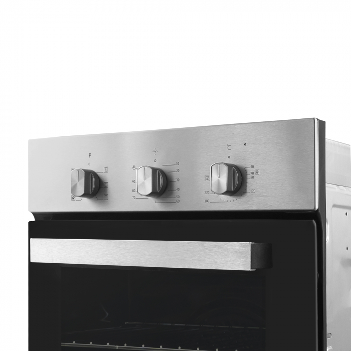 Cuptor incorporabil Samus SC456GTXV, clasa energetica A,  6 functii, grill, ventilatie, timer mecanic, 1900 W, Argintiu [3]