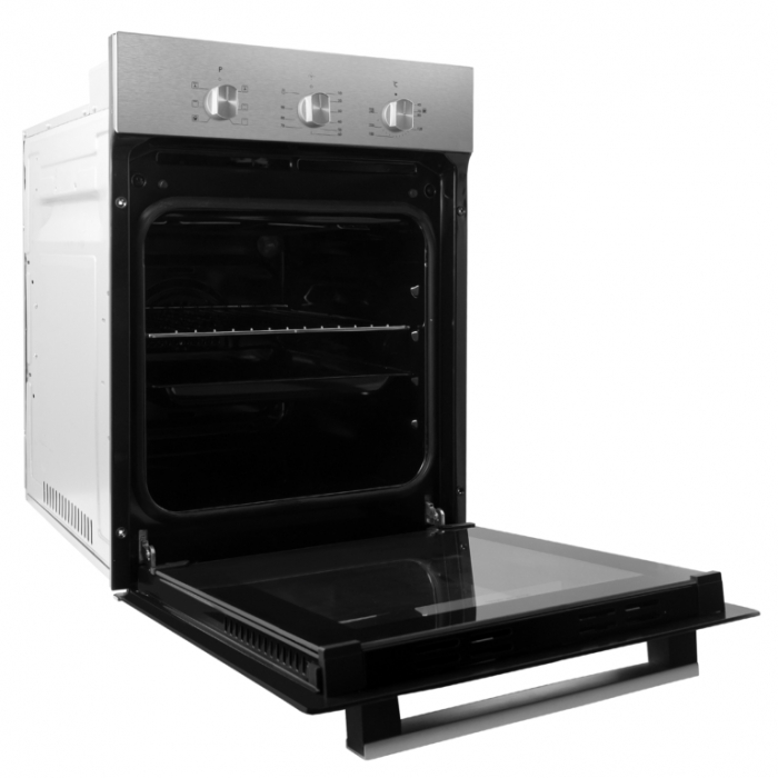 Cuptor incorporabil Samus SC456GTXV, clasa energetica A,  6 functii, grill, ventilatie, timer mecanic, 1900 W, Argintiu [2]