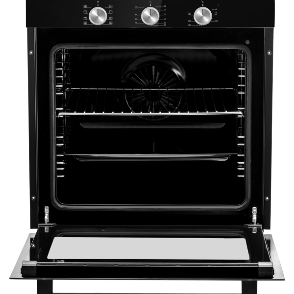 Cuptor incorporabil Samus SC8180BGTV3D, 8 Functii, Gatire 3D,  Ventilator, 2500 W, Grill ellectric,  Clasa energetica A, Timer, Negru [2]