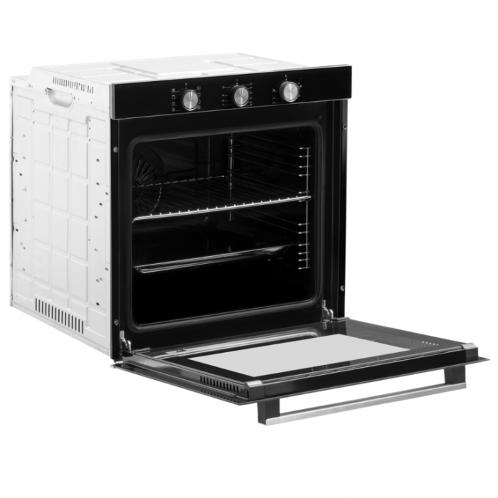 Cuptor incorporabil Samus SC8180BGTV3D, 8 Functii, Gatire 3D,  Ventilator, 2500 W, Grill ellectric,  Clasa energetica A, Timer, Negru [6]
