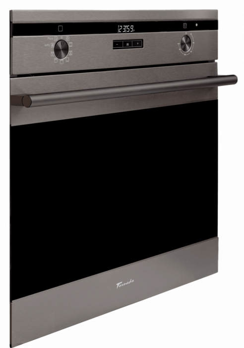 Cuptor electric incorporabil Tornado Eclipse, 73 l, soft close, 9 functii, Clasa A, Dark Inox [10]