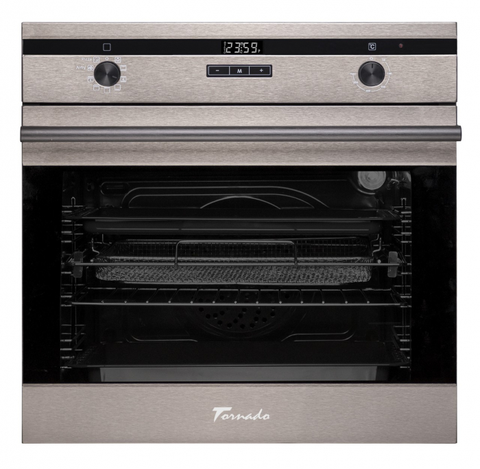 Cuptor electric incorporabil Tornado Eclipse, 73 l, soft close, 9 functii, Clasa A, Dark Inox [4]