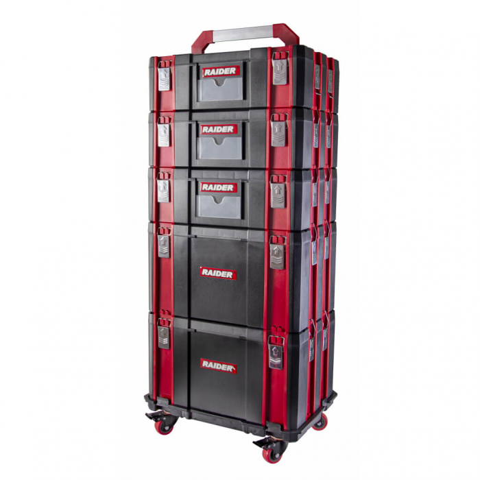 Cutie scule pentru sistem modular mobil 44х32х25.5cm Raider Power Tools [2]