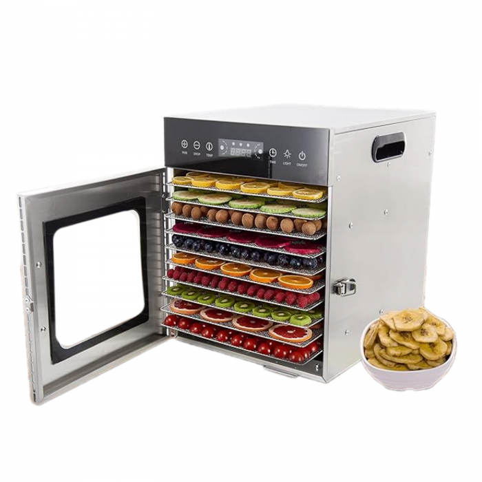 Deshidrator universal pentru alimente, 10 tavi, Inox alimentar, FD-10 [6]