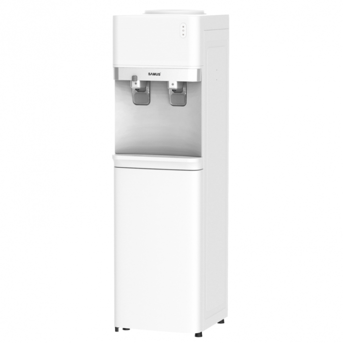 Dozator apa Samus WDST-252CWS, putere incalzire 500 W, debit maxim apa calda: 5 litri/h, compresor pentru racire, siguranta copii, Argintiu/Alb [6]