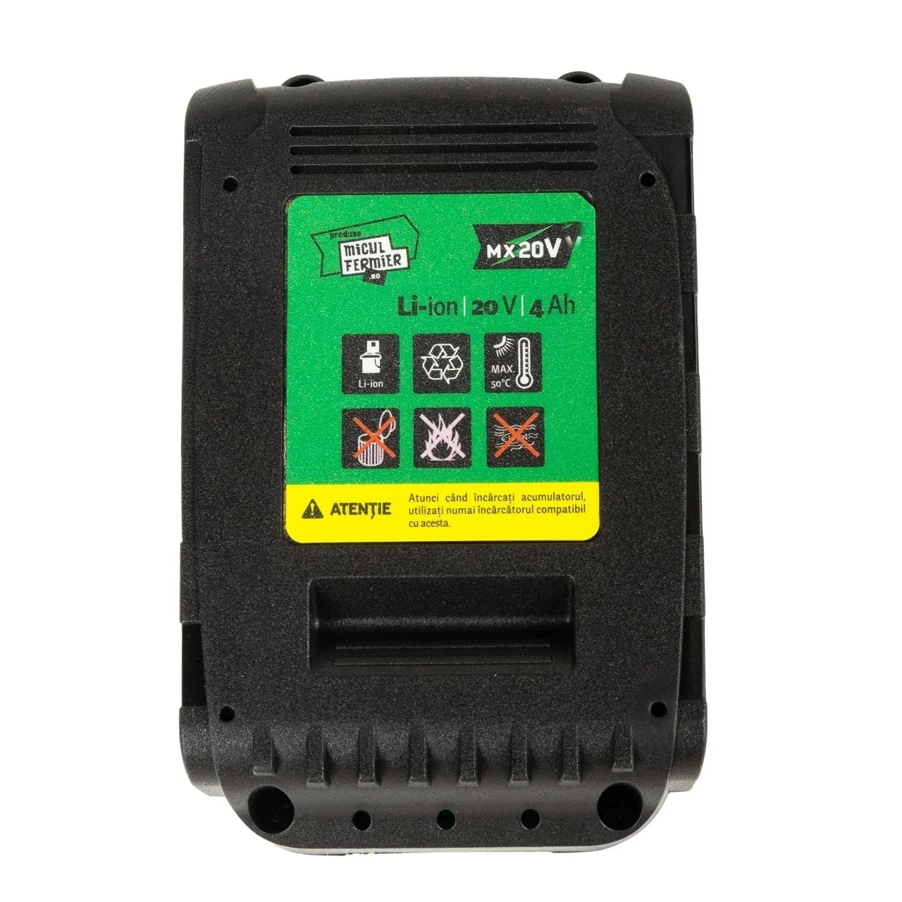 Drujba electrica pe acumulator Micul Fermier, 2 Acumulatori 20V/4.0 Ah, Încărcător Dublu Loc,16" Brushless [6]