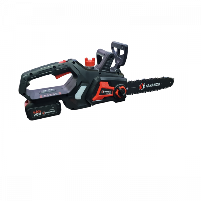 Drujbă Electrică pe Acumulator YM.126 Yamamoto – Motor Brushless, Lățime Lamei 14'', Acumulator 20V/4.0Ah, Întinzător Lanț Auto-Tensionat, Încărcător Inclus [7]