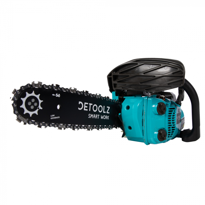 Drujba pentru constructii DETOOLZ DZ-D117-S001-G01, 2T, 25CC, 1.2CP, 9000 rpm, 2 lame si 2 lanturi [11]