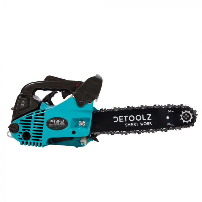Drujba pentru constructii DETOOLZ DZ-D117-S001-G01, 2T, 25CC, 1.2CP, 9000 rpm, 2 lame si 2 lanturi [10]