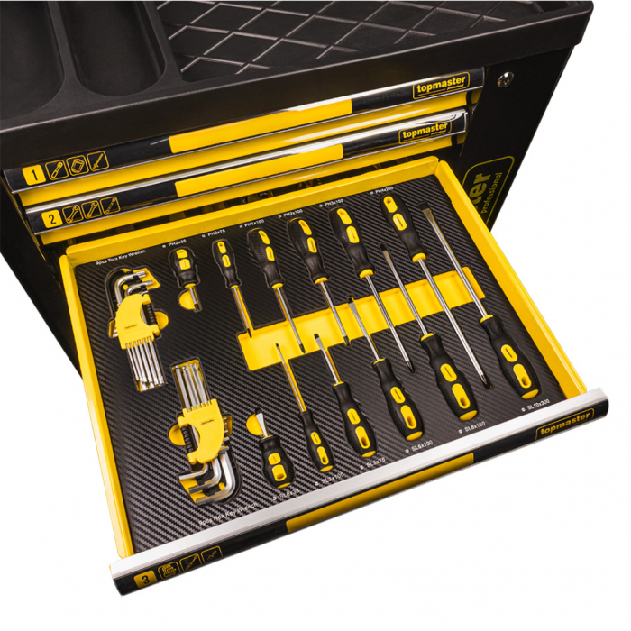 Dulap scule 7 sertare echipat 219 piese Topmaster pro [7]
