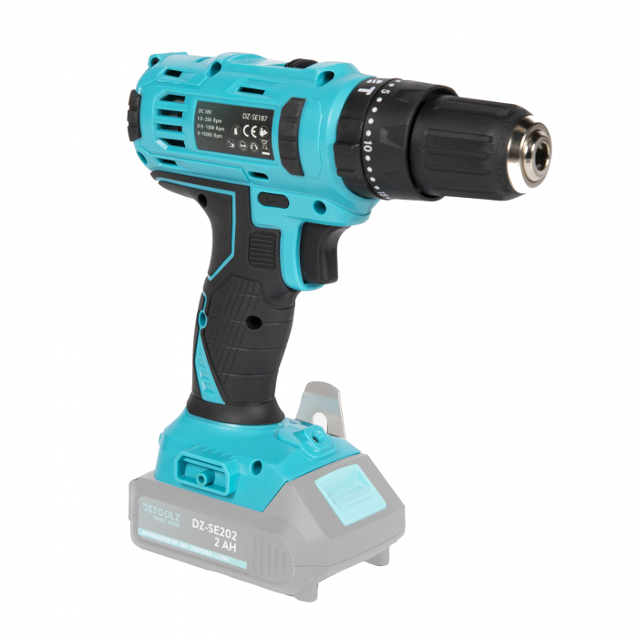 Masina de gaurit si insurubat cu percutie, 28Nm, 20 trepte de reglare, 18V Li-ion, Detoolz DZ-SE187 [6]
