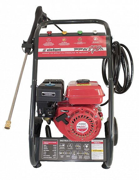 Aparat de spalat cu presiune pe benzina Elefant PPW 190A, 6.5 CP, 165 bari, 3600 rpm, Accesorii [2]