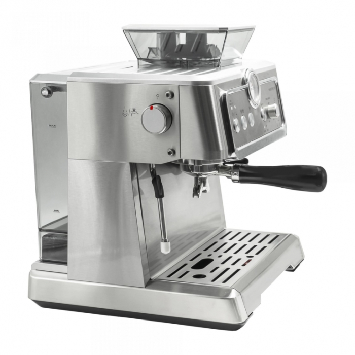 Espressor cafea Samus Maestro 20, cu rasnita incorporata, cafea macinata/ cafea boabe, 20 bar,  capacitate rasnita 200 g, filtru dublu din inox, afisaj analogic al presiunii, Inox [4]