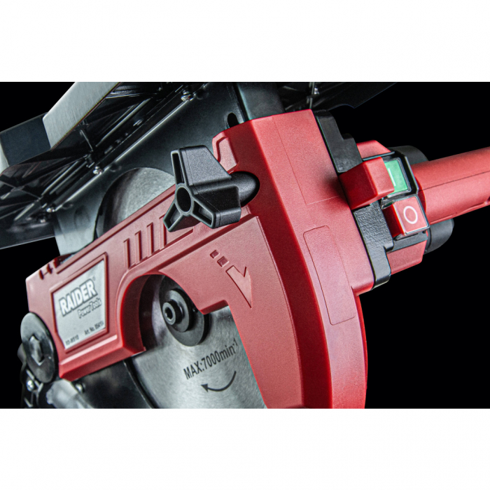 Ferastrau circular 2 functii semi-stationar si de masa ø210mm 1200W RD-MS10 Raider Power Tools [3]