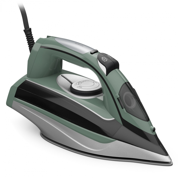 Fier de calcat cu iPump, Tesla IR600BGP, 3000 W, Sensor maner, Abur vertical, rezervor 400 ml, 65g/min, Autocuratare, Oprire automata, cablu 2.5 m, Verde [2]