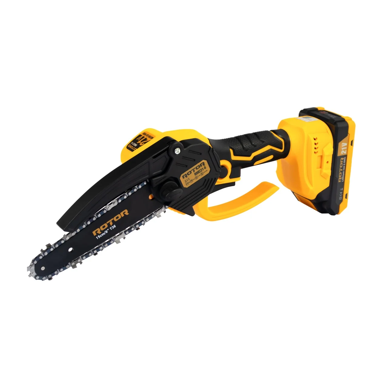 Fierăstrău cu Lanț și Acumulator ROTOR RMC21-6, 21V / 2Ah [4]