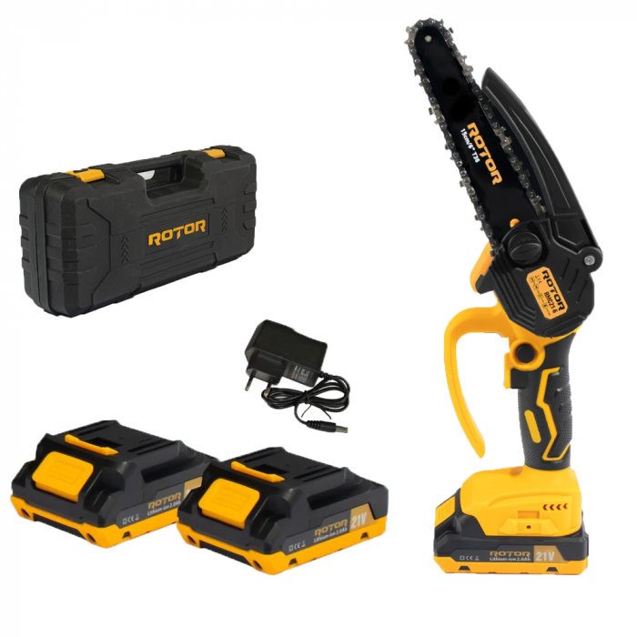 Fierăstrău cu Lanț și Acumulator ROTOR RMC21-6, 21V / 2Ah [1]