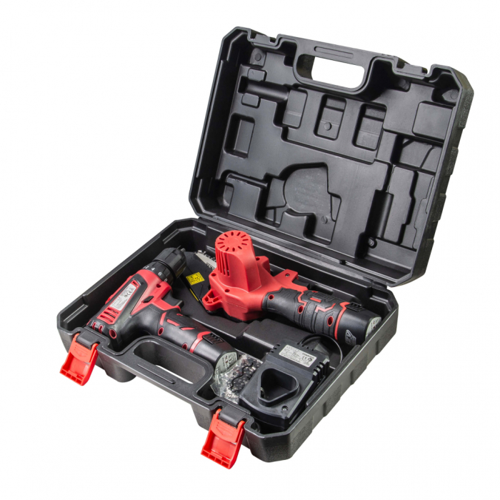 Fierastrau electric cu lant & Bormasina 2x2Ah RDP-CDLGP02 [2]