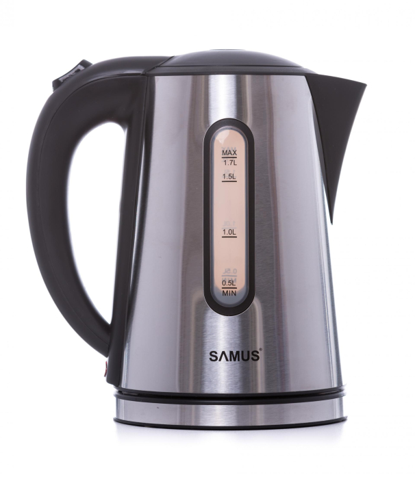 Fierbător electric inox 2200W, 1.7L, fără fir, oprire automată, protecție supraîncălzire, rotire 360º, filtru impurități, PRESTIGE [1]