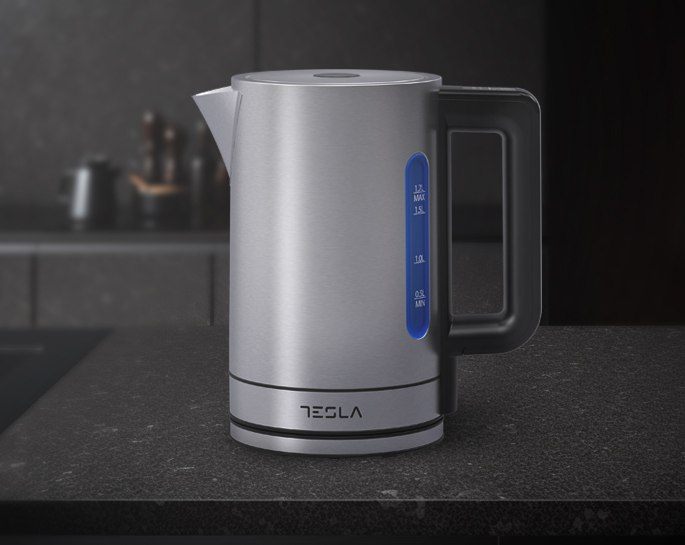 Fierbator Tesla KT550BXD, 1.7L, 2200W, control electronic, temperatura reglabila, oprire automata, Functie mentinere cald, Inox [5]