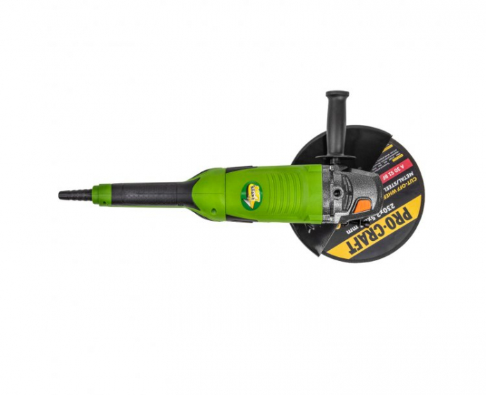 Flex Polizor Unghiular Procraft PW 2550, 2.55 kW, 6500 rpm, Panza 230 mm, pornire lenta + Maner 180 grade [8]
