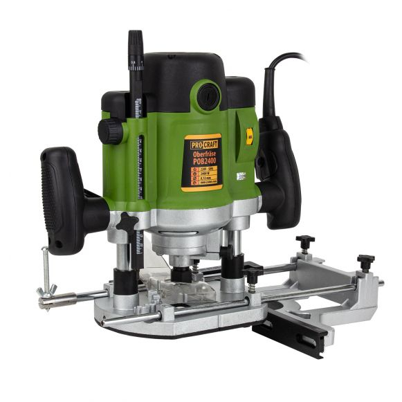 Freza lemn ProCraft POB 2400, 2000 W, 23000 Rpm cu set 12 freze 8/12 mm [3]