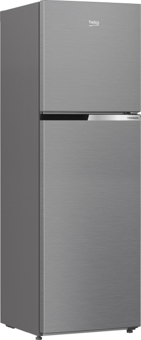 Frigider cu 2 usi Beko, No Frost, 250 L, 165 H, Clasa energetica E, Consum anual energie (kWh): 216 kWh, Metal Look [2]