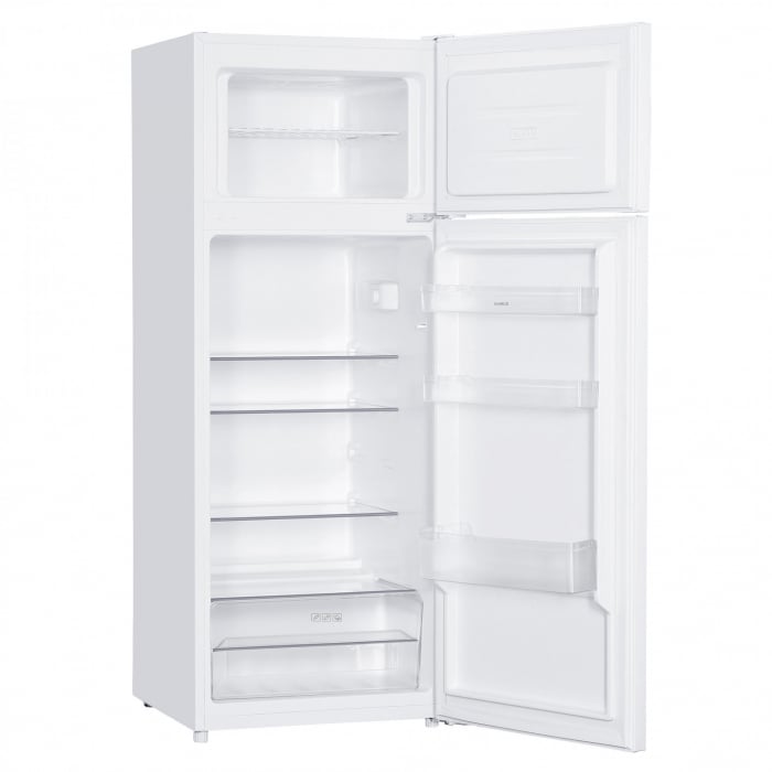 Frigider cu 2 usi Samus SW284E, 206 litri, clasa E, inaltime 143 cm, termostat reglabil, usi reversibile, lumina interioara tip LED, picioare reglabile, Alb [2]