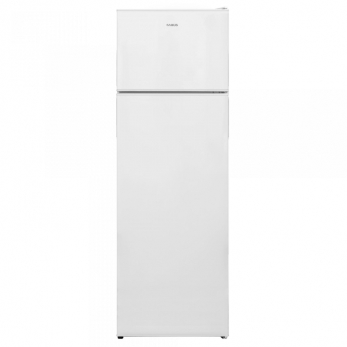 Frigider cu 2 usi Samus SW384E,  Tehnologie Less Frost, Clasa energetica E, Termostat reglabil, H 161 cm, Alb [1]