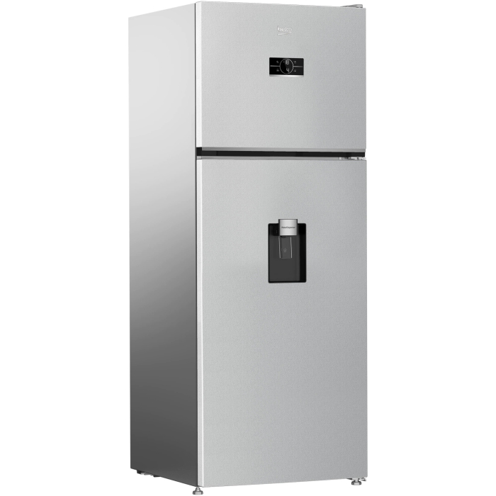 Frigider cu doua usi Beko B5RDNE504LDM, 477 L, HarvestFresh, AeroFlow, Everfresh+, No Frost, Slim tank water dispenser, Display, Clasa E H 186.5 cm, Glossy Grey [2]