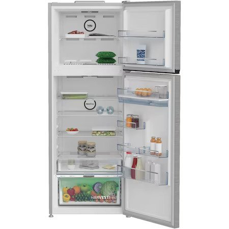 Frigider cu doua usi Beko B5RDNE504LDXB, 477 L, No Frost, HarvestFresh, Everfresh+, AeroFlow, Consum anual energie (kWh): 274 kWh, Clasa E, Metal Look [3]