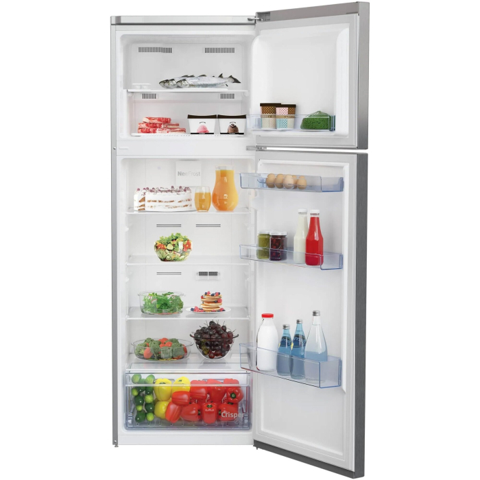 Frigider cu doua usi Beko RDNE350K40XBN, 313 l, NeoFrost Dual Cooling, HarvestFresh Compresor ProSmart Inverter, Clasa E, H 172 cm, Metal Look [3]