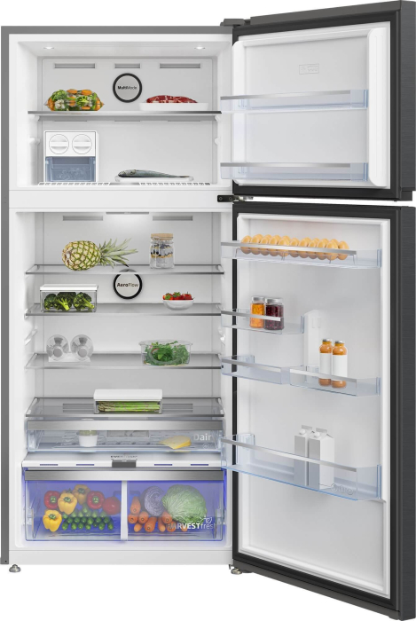 Frigider cu doua usi Beko RDNE650E40ZXBRN, 630 l, NeoFrost Dual Cooling, Multi mode, Touch control, Compresor ProSmart Inverter, HarvestFresh, AeroFlow, Clasa E, H 187 cm, Dark Inox [5]