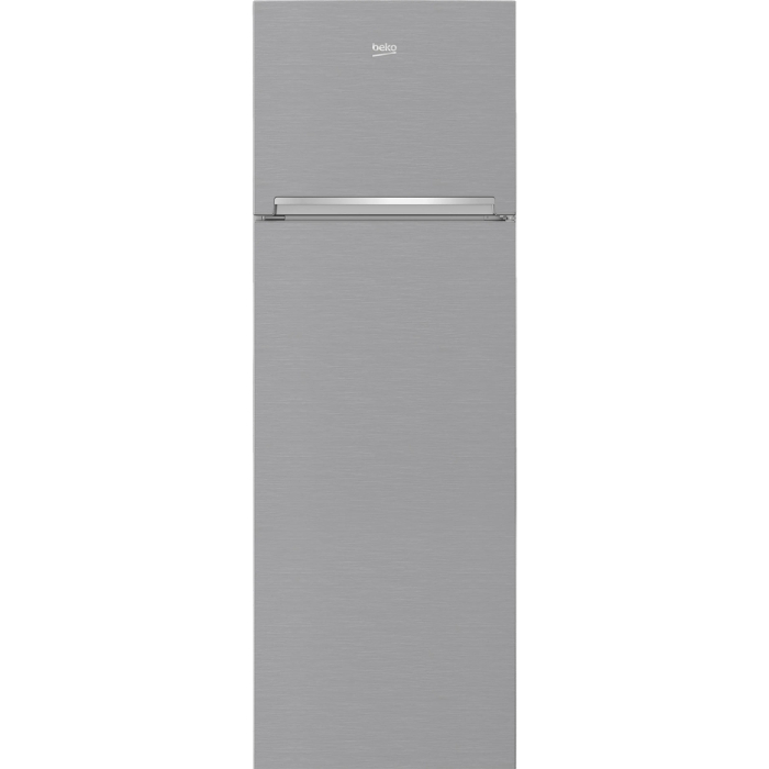 Frigider cu doua usi Beko RDSA310M30XBN, 306 l, Clasa F, Cooling Fan, Consum anual energie (kWh): 260 kWh,  Safety Glass, H 175 cm, Metal Look [1]