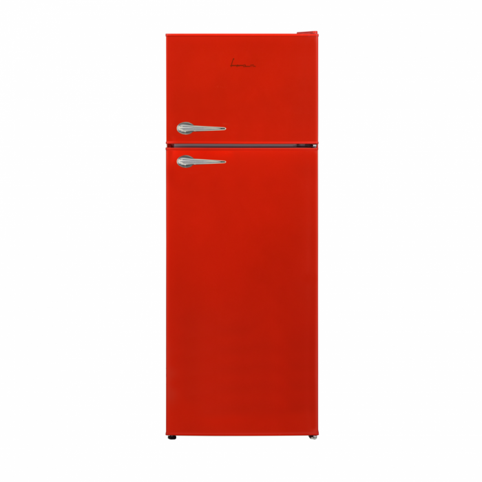 Frigider cu două uși Fram FDD-VRL212RDE++, 212L, Less Frost, control mecanic, iluminare LED, Clasa E, H 145 cm, roșu [2]