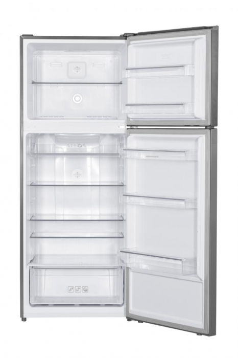 Frigider cu doua usi Heinner HF-HM415NFSE++, 415 l, Full No Frost, Clasa E, Compresor Dual Inverter, Display, Blocare Acces copii, Argintiu [2]
