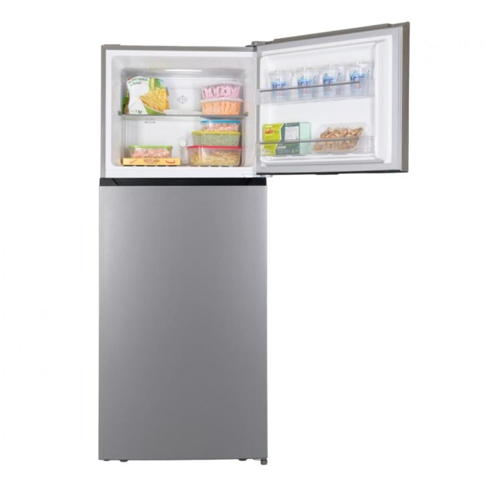 Frigider cu doua usi Heinner HF-HM415NFSE++, 415 l, Full No Frost, Clasa E, Compresor Dual Inverter, Display, Blocare Acces copii, Argintiu [4]