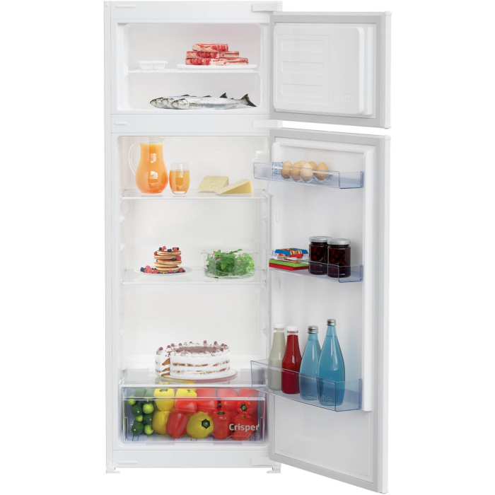 Frigider cu doua usi incoporabil Beko BDSA250K4SN, 220 l, Termostat reglabil, Clasa E, Consum anual energie (kWh): 186 kWh,  H 144.8 cm, Alb [3]