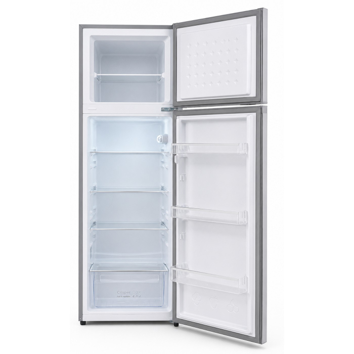 Frigider cu doua usi LDK LF 261S, Clasa E, Capacitate 261 l, Less Frost, Termostat ajustabil, Iluminare LED, H 170 cm, Argintiu [3]